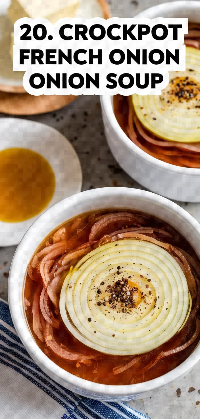 20. Crockpot French Onion Soup