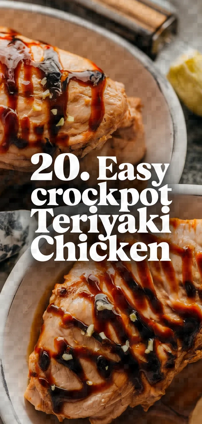 20. Easy Crockpot Teriyaki Chicken