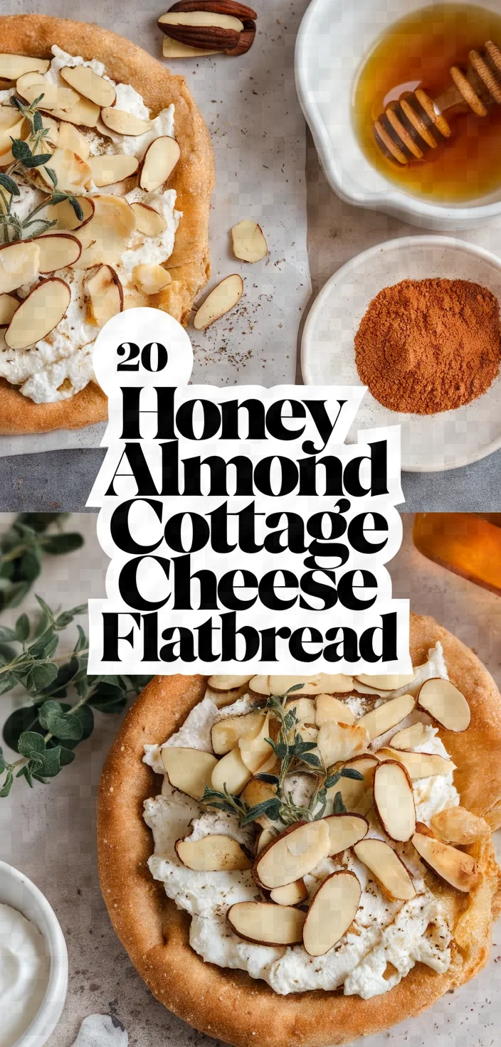 20. Honey Almond Cottage Cheese Flatbread