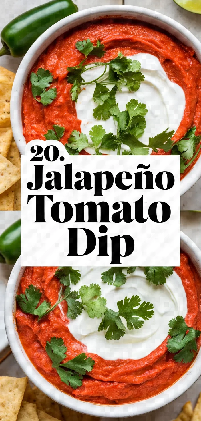 20. Jalapeño Tomato Dip