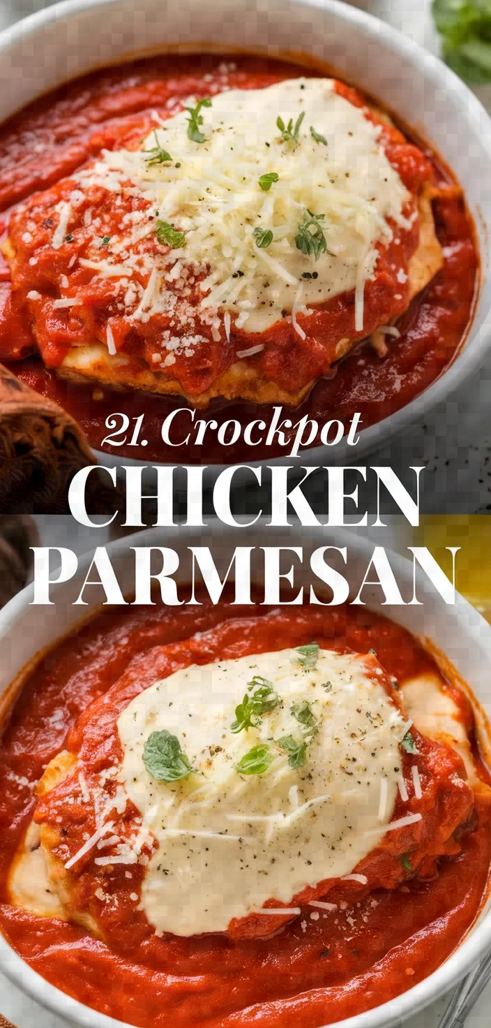 21. Crockpot Chicken Parmesan