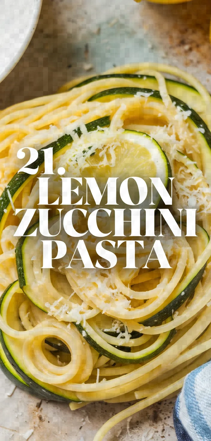 21. Lemon Zucchini Pasta