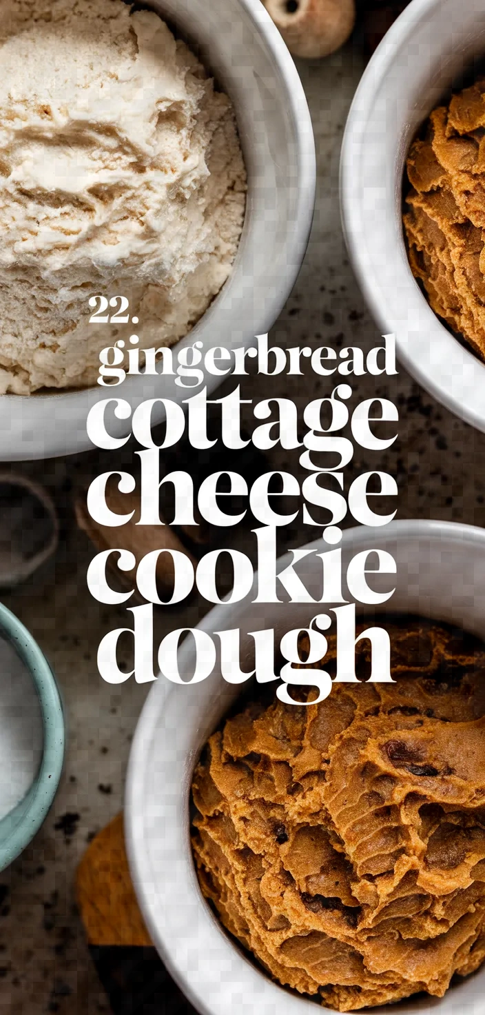 22. Gingerbread Cottage Cheese Cookie Dough