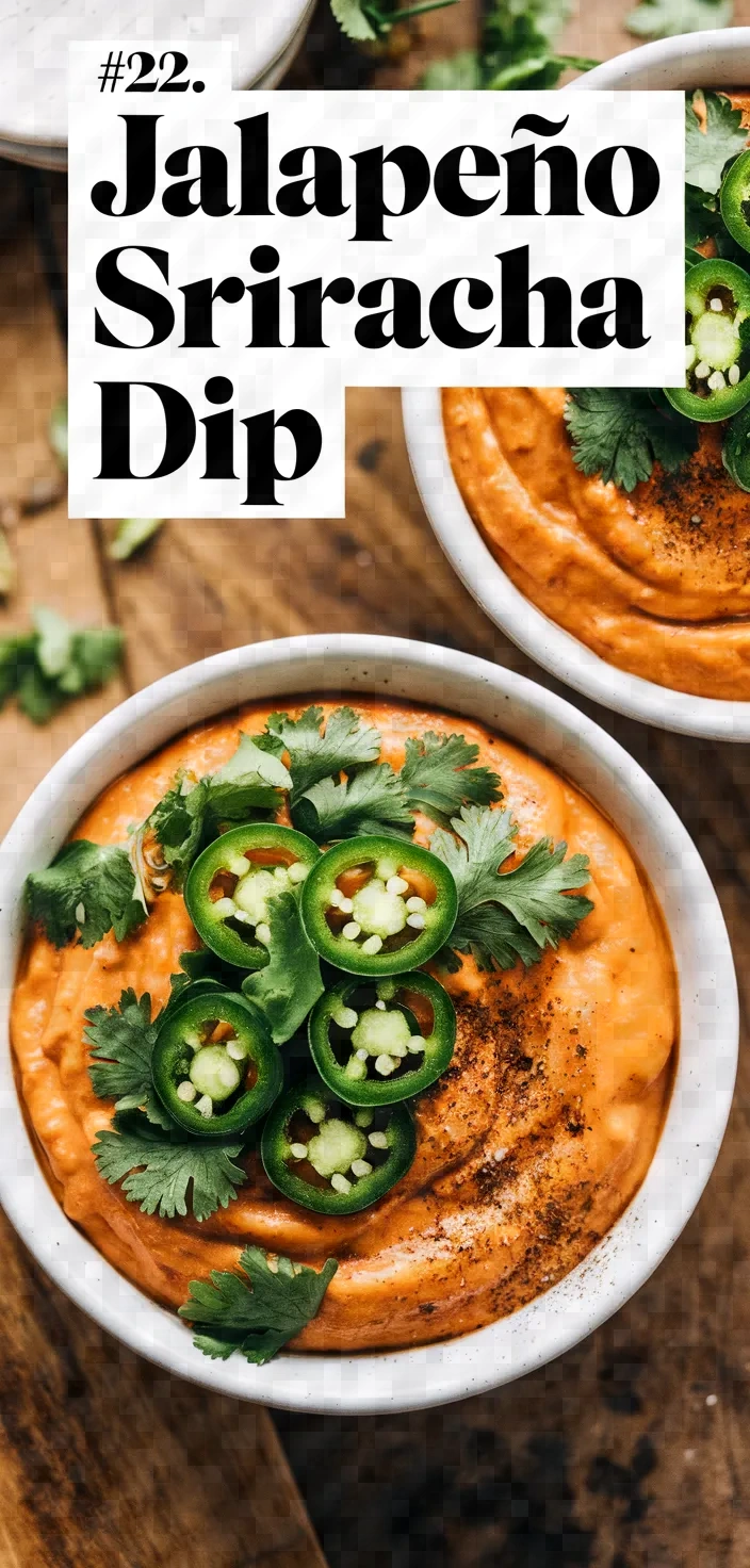 22. Jalapeño Sriracha Dip