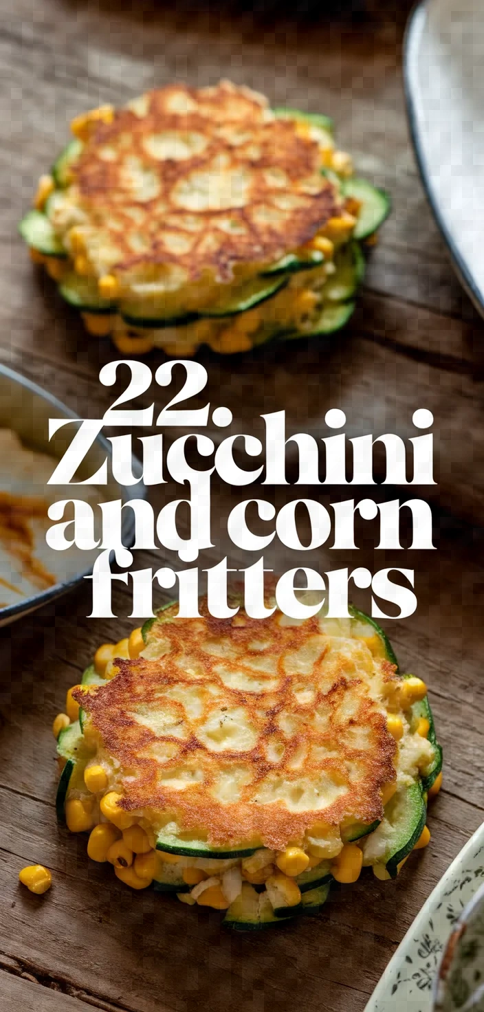 22. Zucchini and Corn Fritters