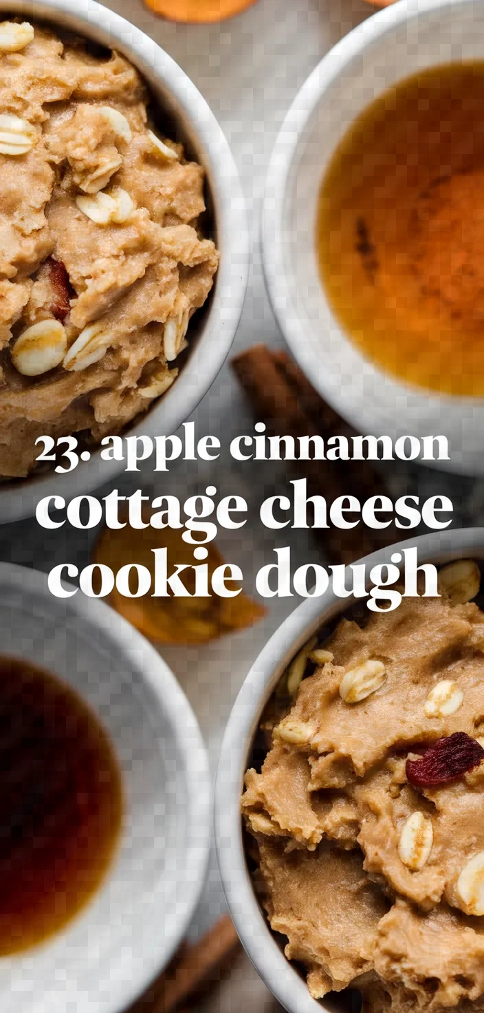 23. Apple Cinnamon Cottage Cheese Cookie Dough