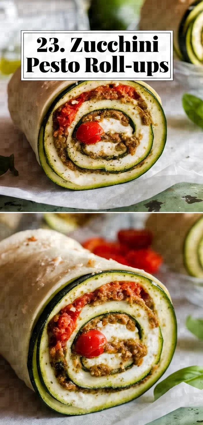 23. Zucchini Pesto Roll-Ups