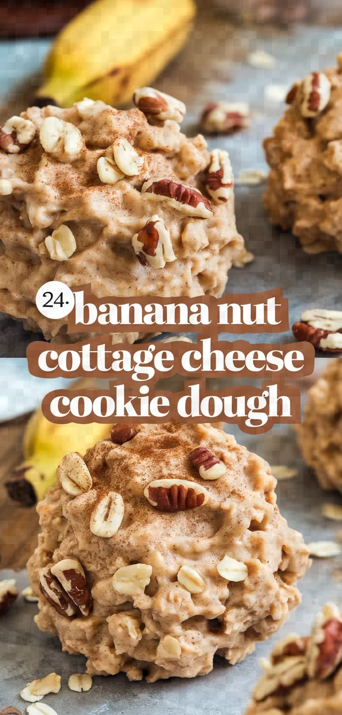 24. Banana Nut Cottage Cheese Cookie Dough