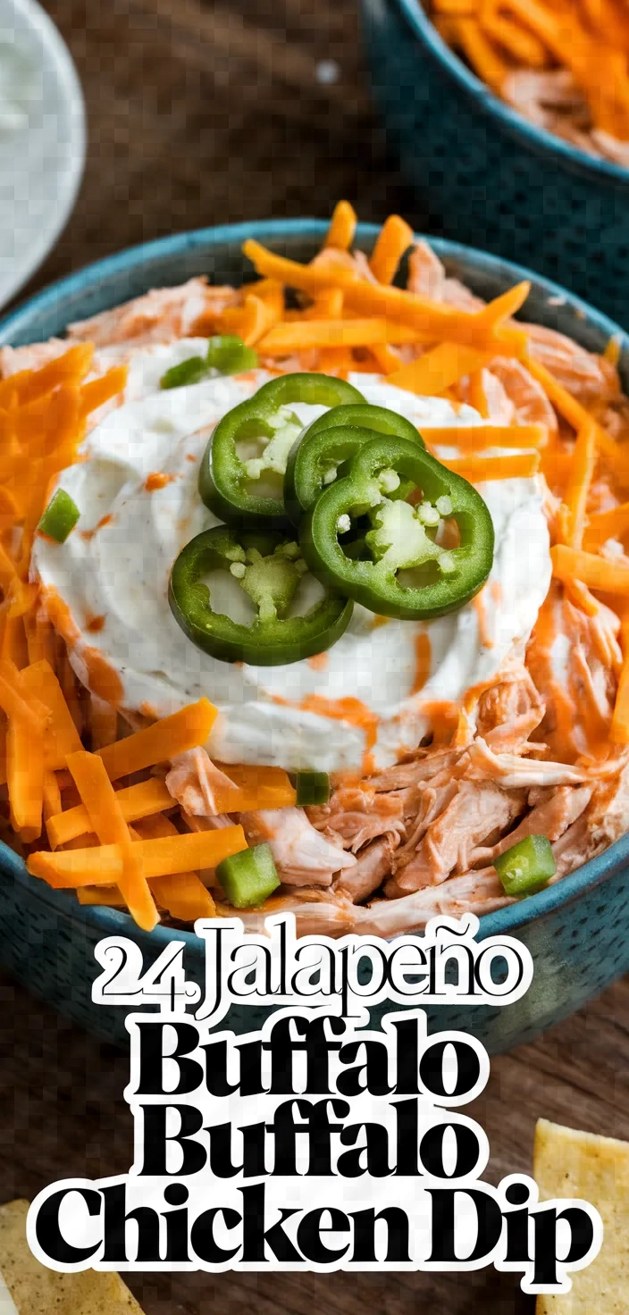 24. Jalapeño Buffalo Chicken Dip