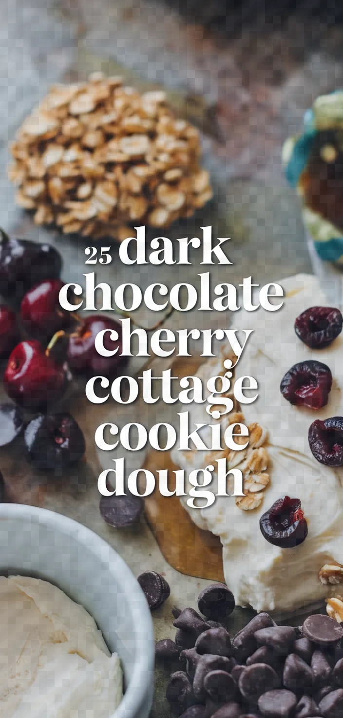 25. Dark Chocolate Cherry Cottage Cheese Cookie Dough