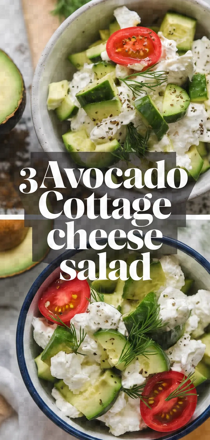 3. Avocado Cottage Cheese Salad