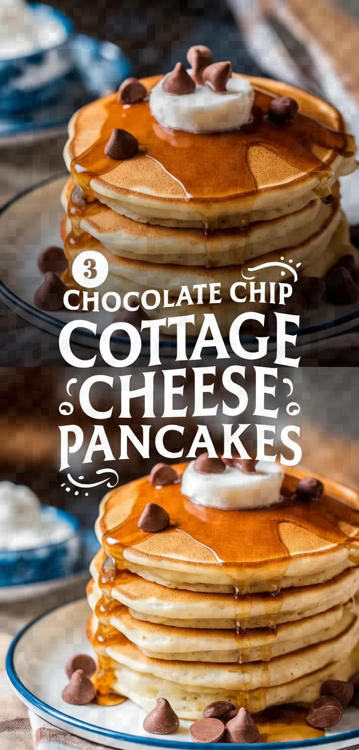 3. Chocolate Chip Cottage Cheese Pancakes