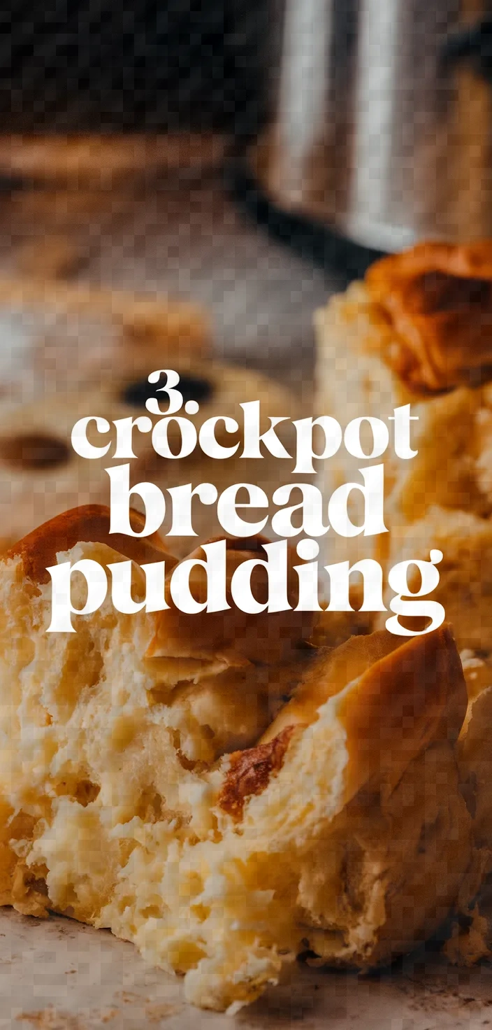 3. Crockpot Bread Pudding