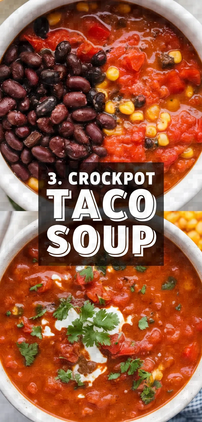 3. Crockpot Taco Soup