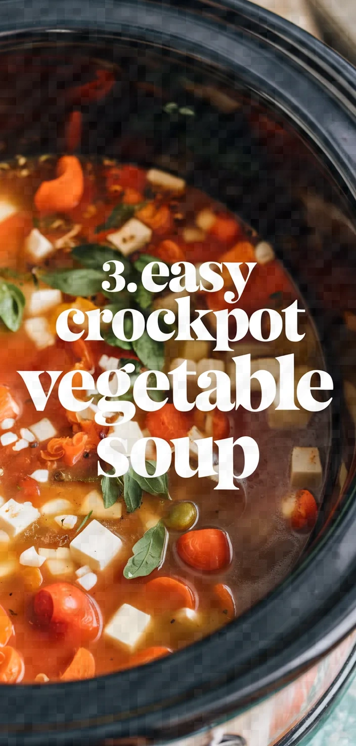 3. Easy Crockpot Vegetable Soup