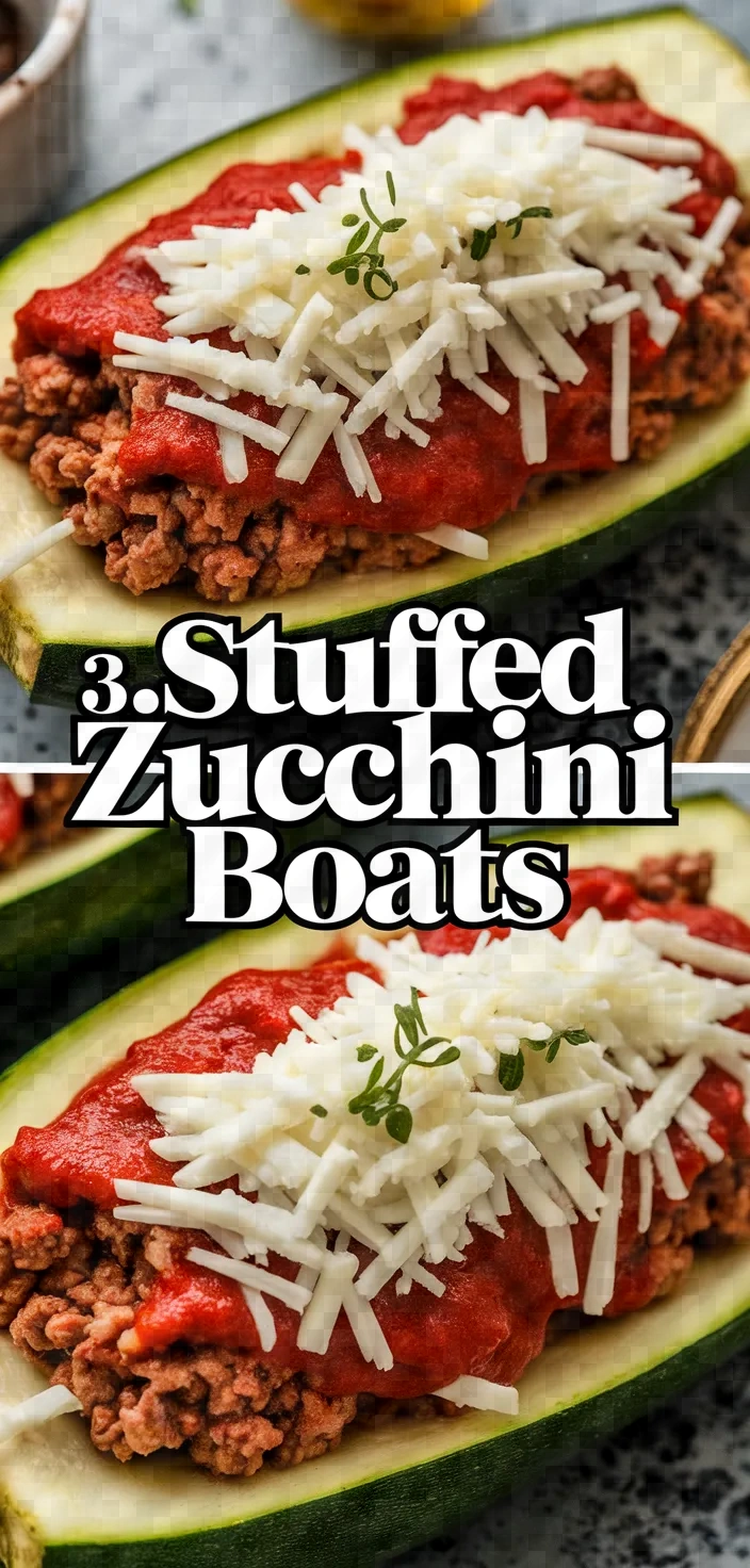 3. Stuffed Zucchini Boats