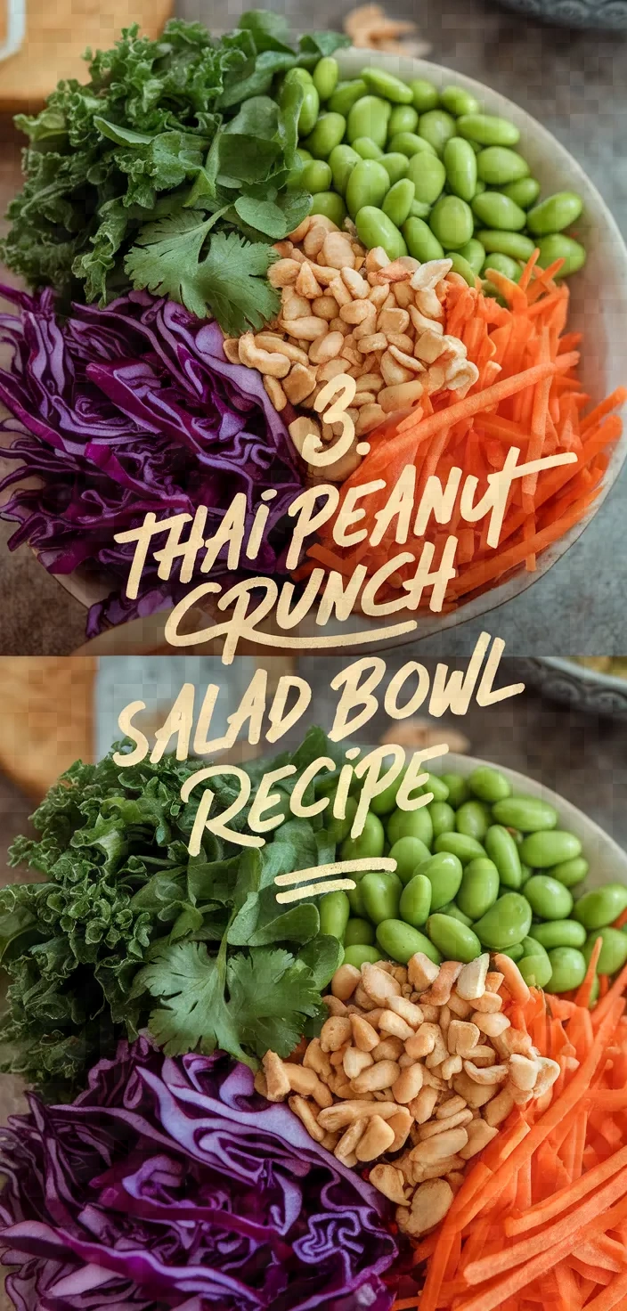 3. Thai Peanut Crunch Salad Bowl Recipe