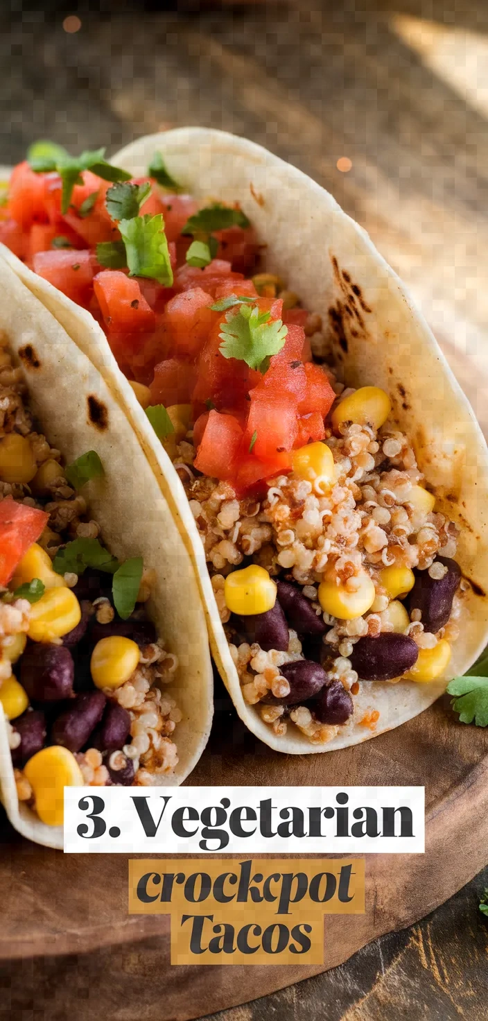 3. Vegetarian Crockpot Tacos