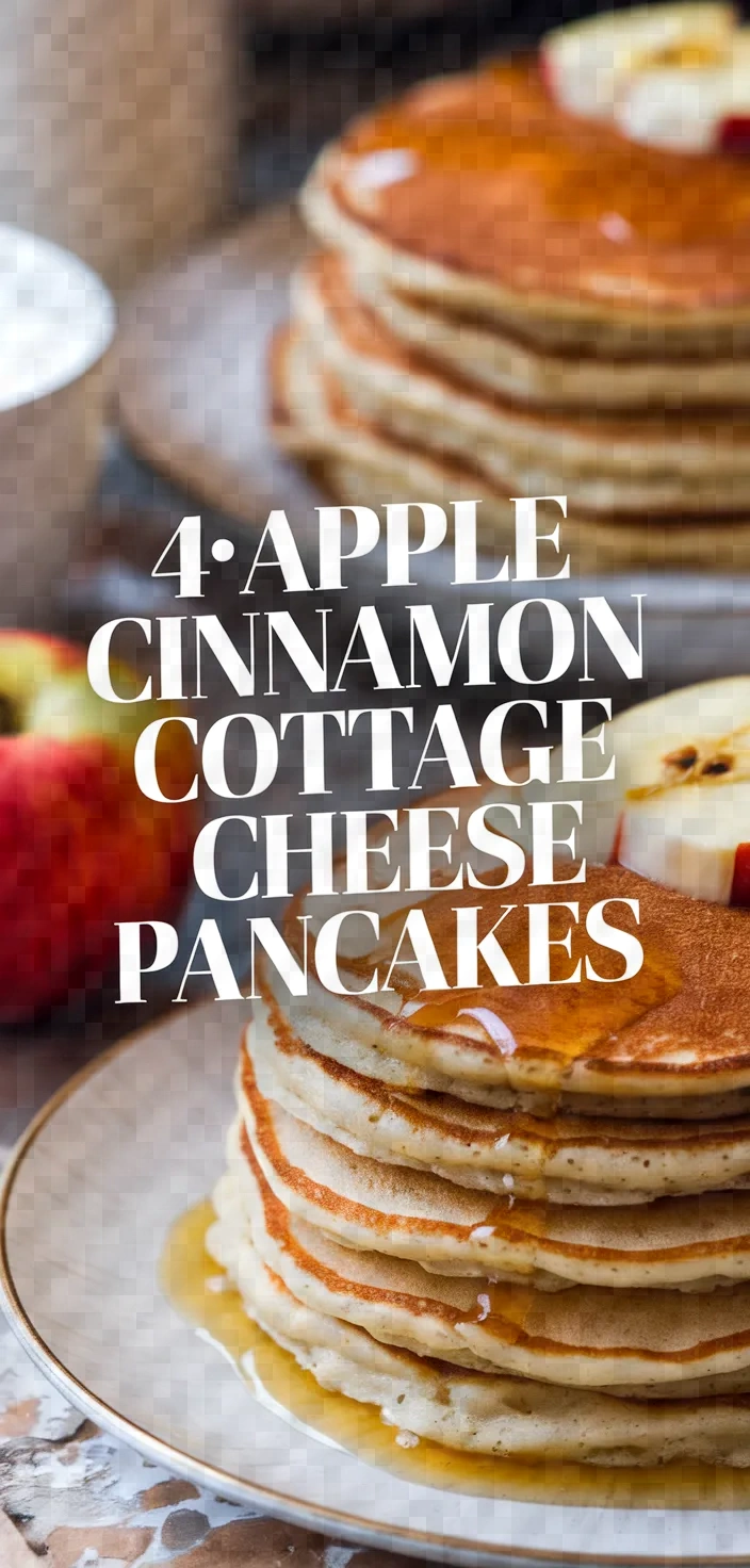 4. Apple Cinnamon Cottage Cheese Pancakes