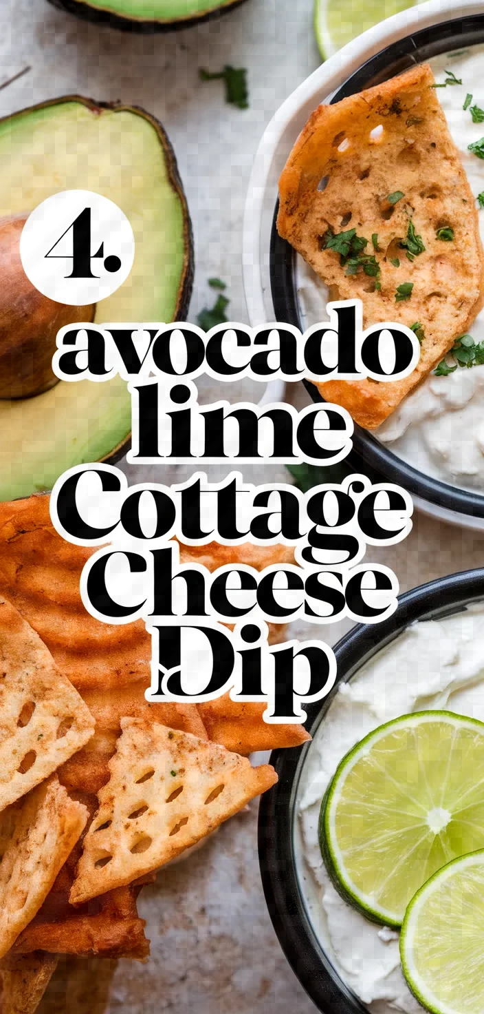 4. Avocado Lime Cottage Cheese Dip