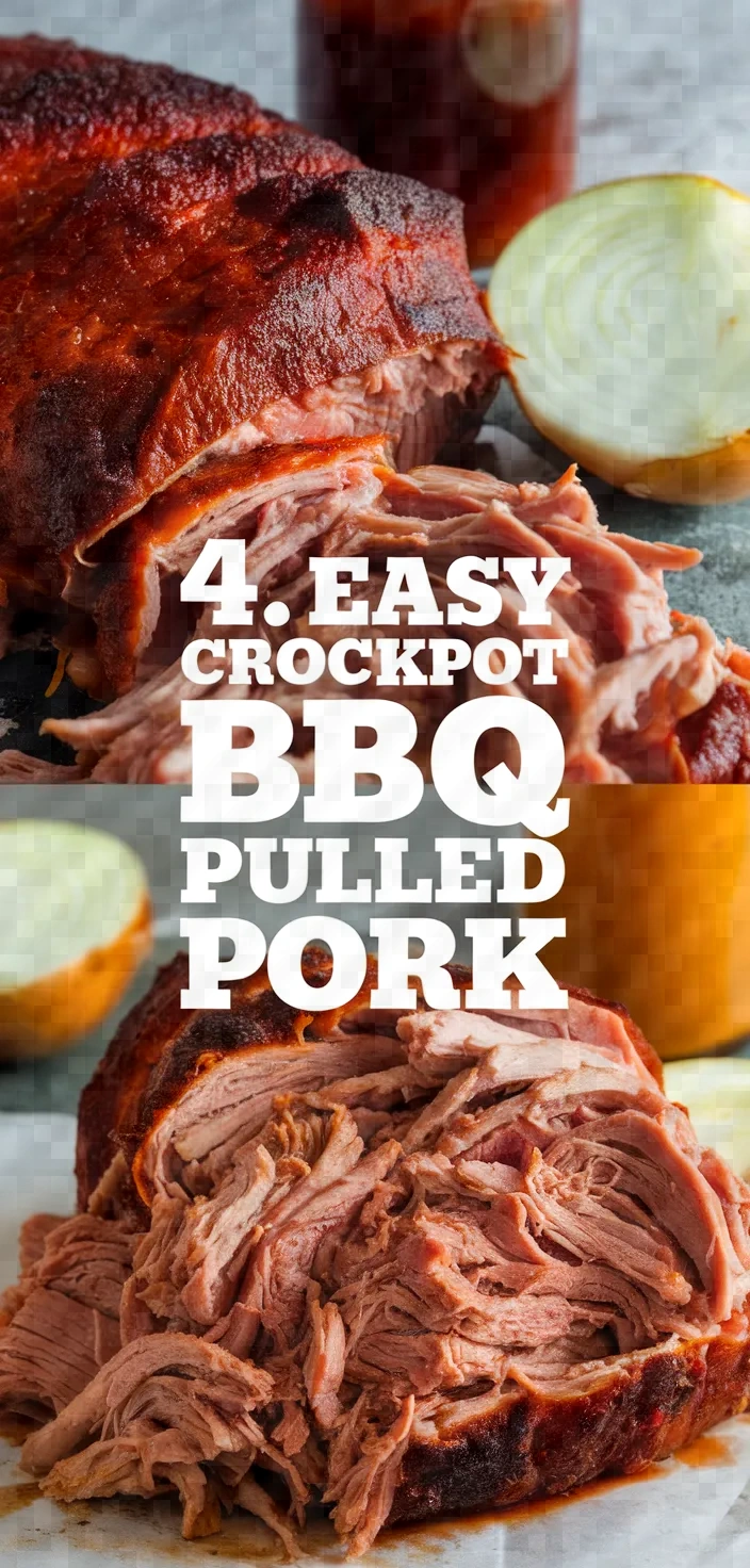 4. Easy Crockpot BBQ Pulled Pork