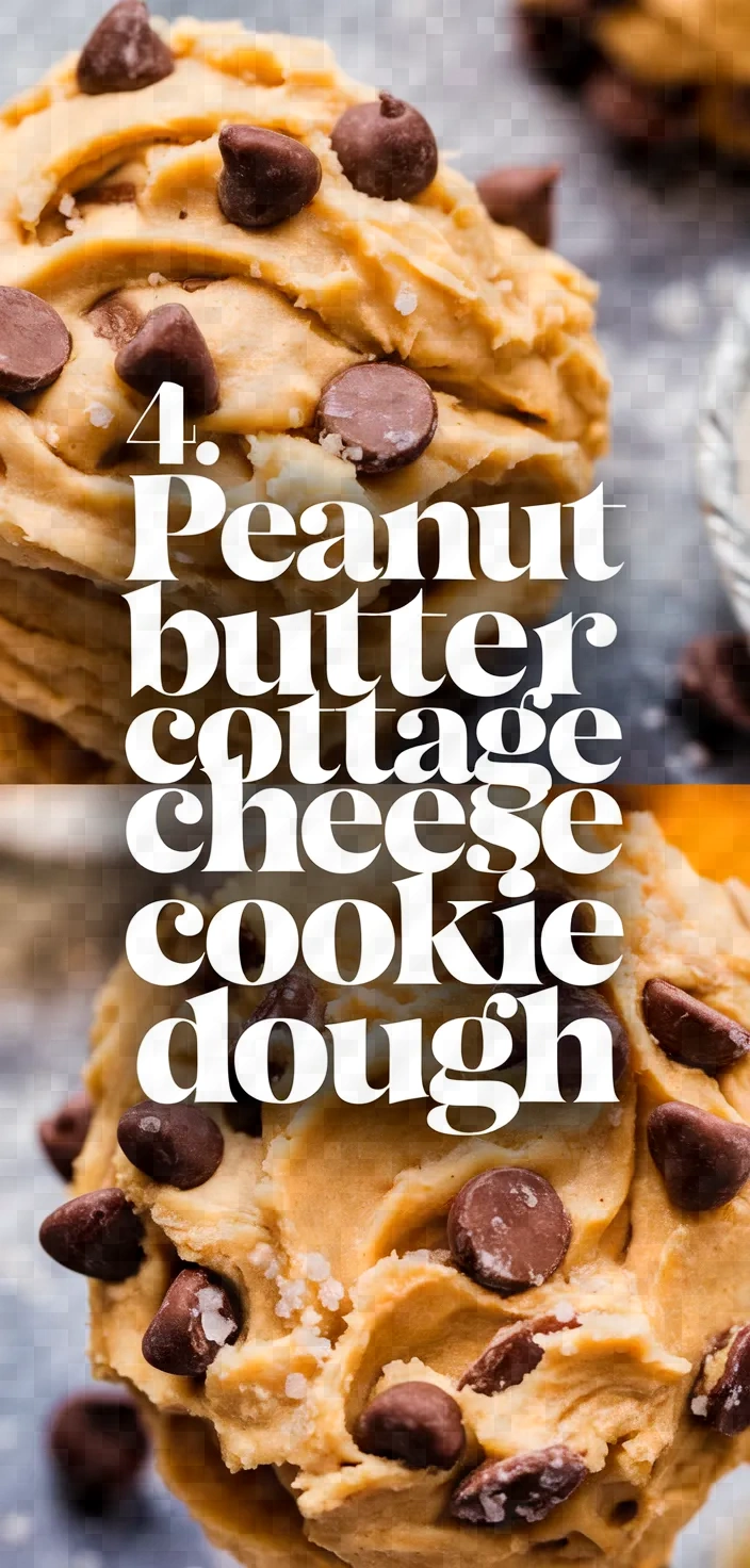 4. Peanut Butter Cottage Cheese Cookie Dough