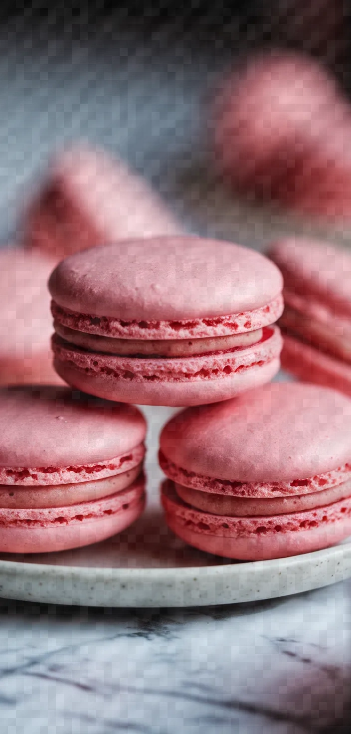 4. Raspberry Rosé Macarons