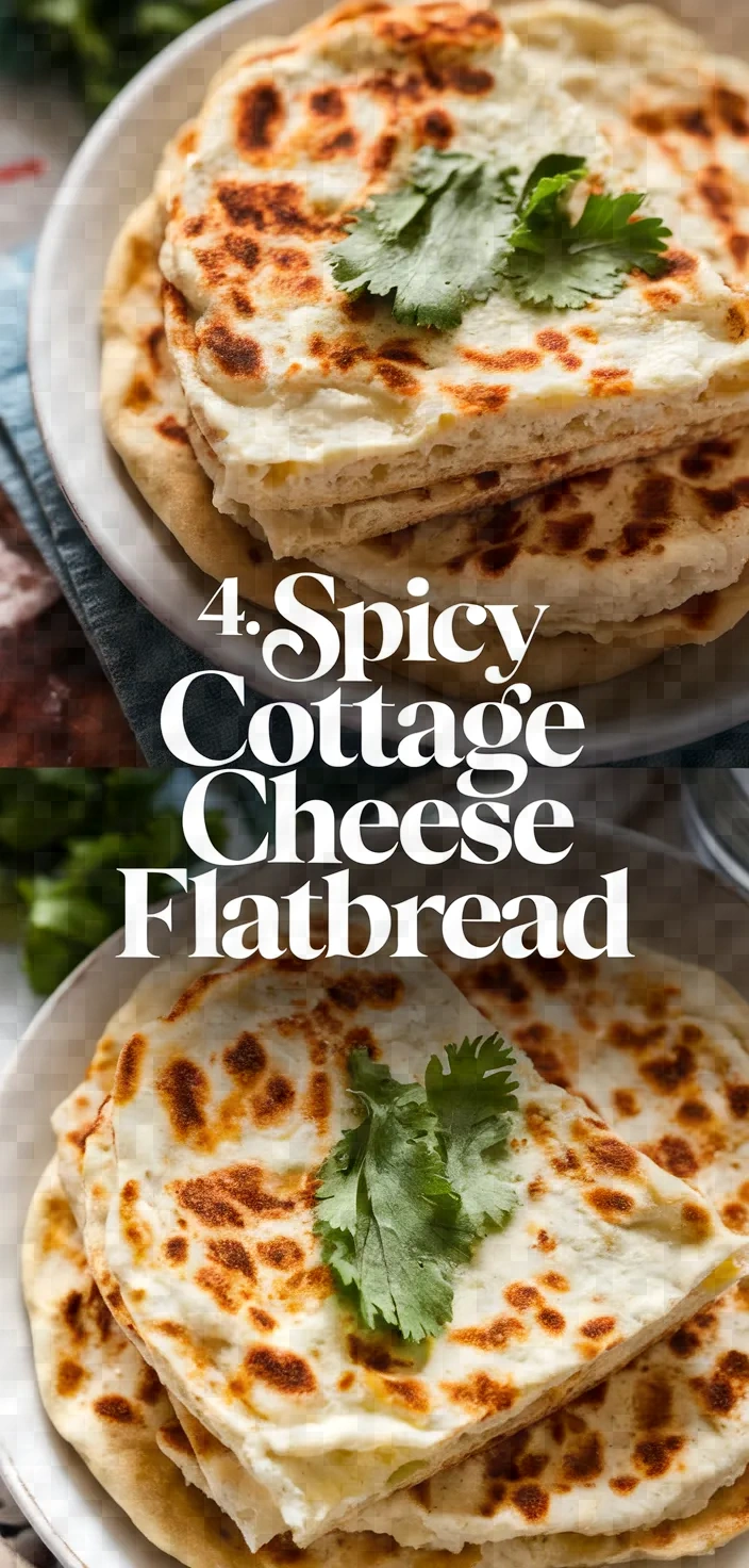 4. Spicy Cottage Cheese Flatbread