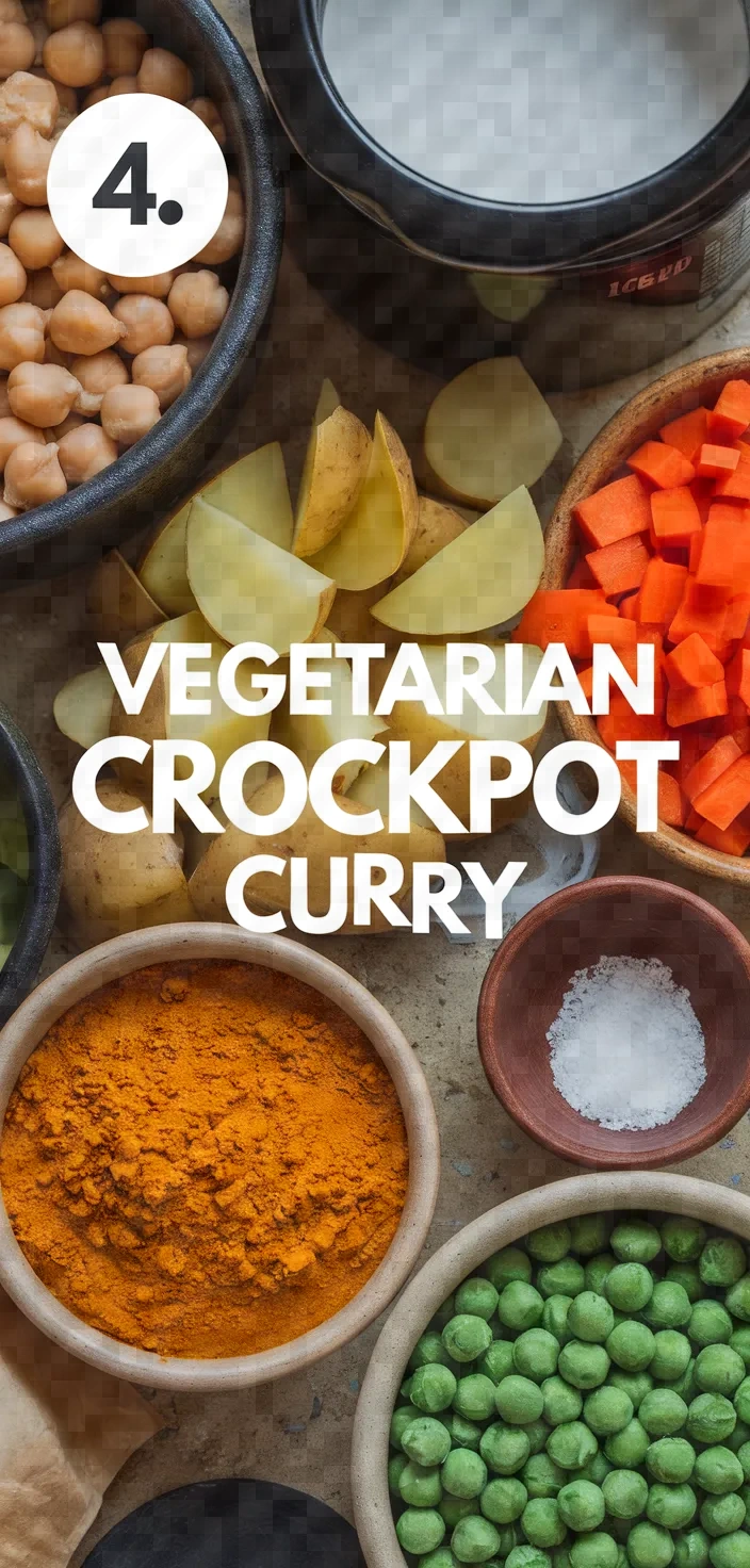 4. Vegetarian Crockpot Curry