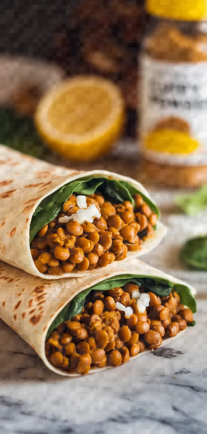 5. Curried Lentil Tortilla Wrap Recipe