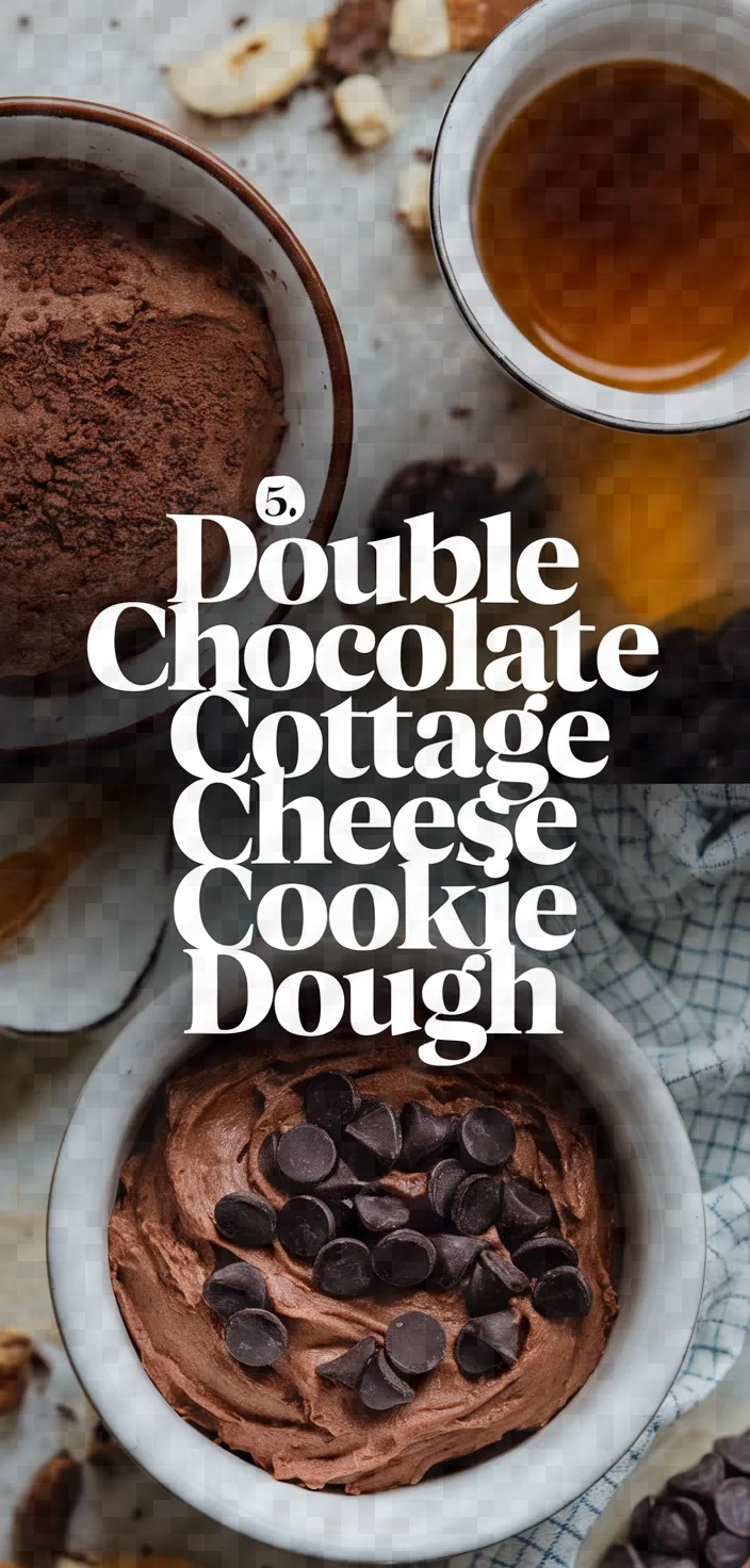 5. Double Chocolate Cottage Cheese Cookie Dough