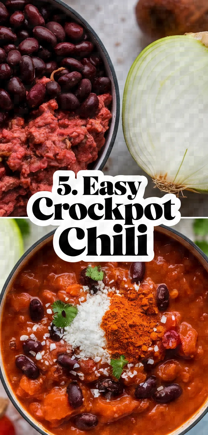 5. Easy Crockpot Chili