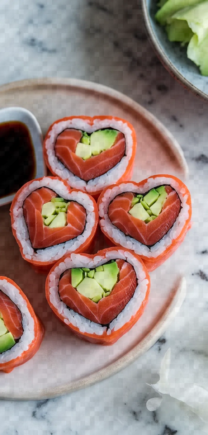 5. Heart-Shaped Sushi Rolls