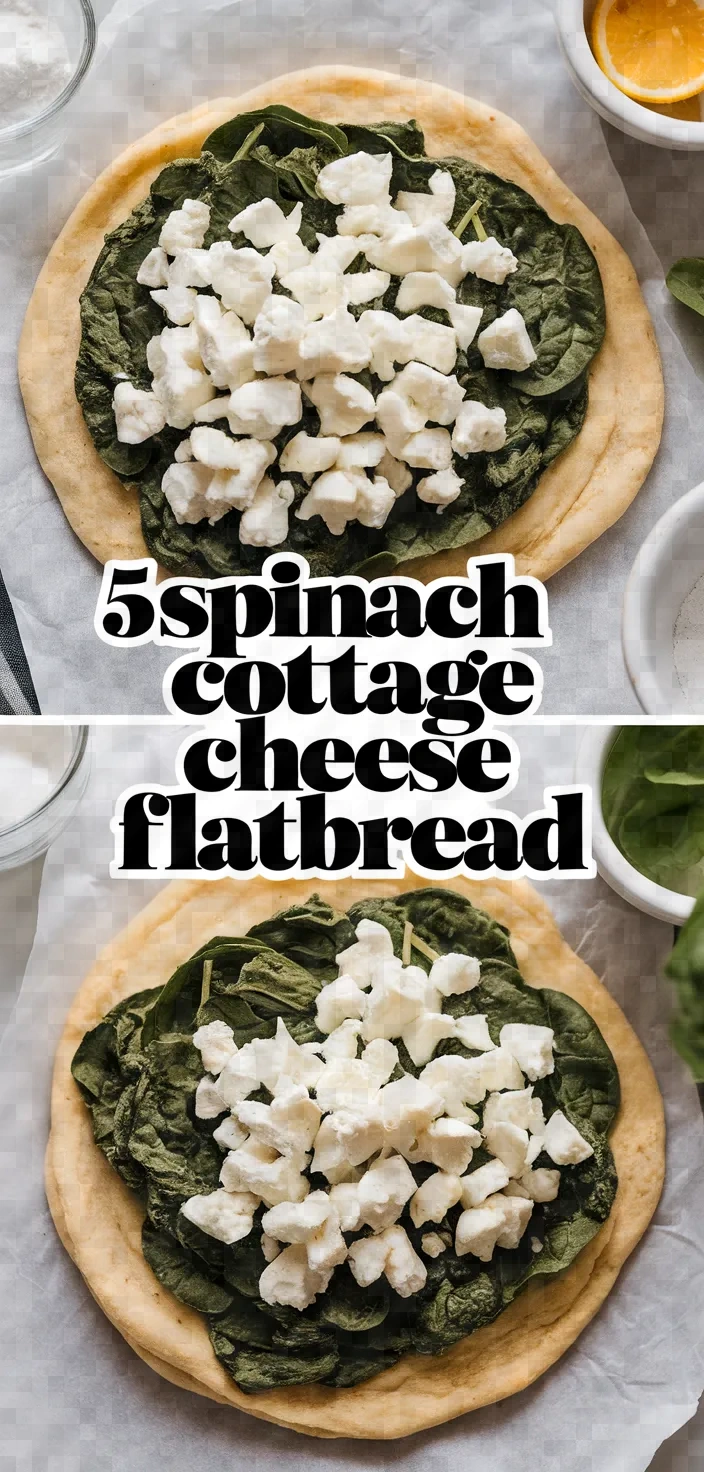 5. Spinach Cottage Cheese Flatbread