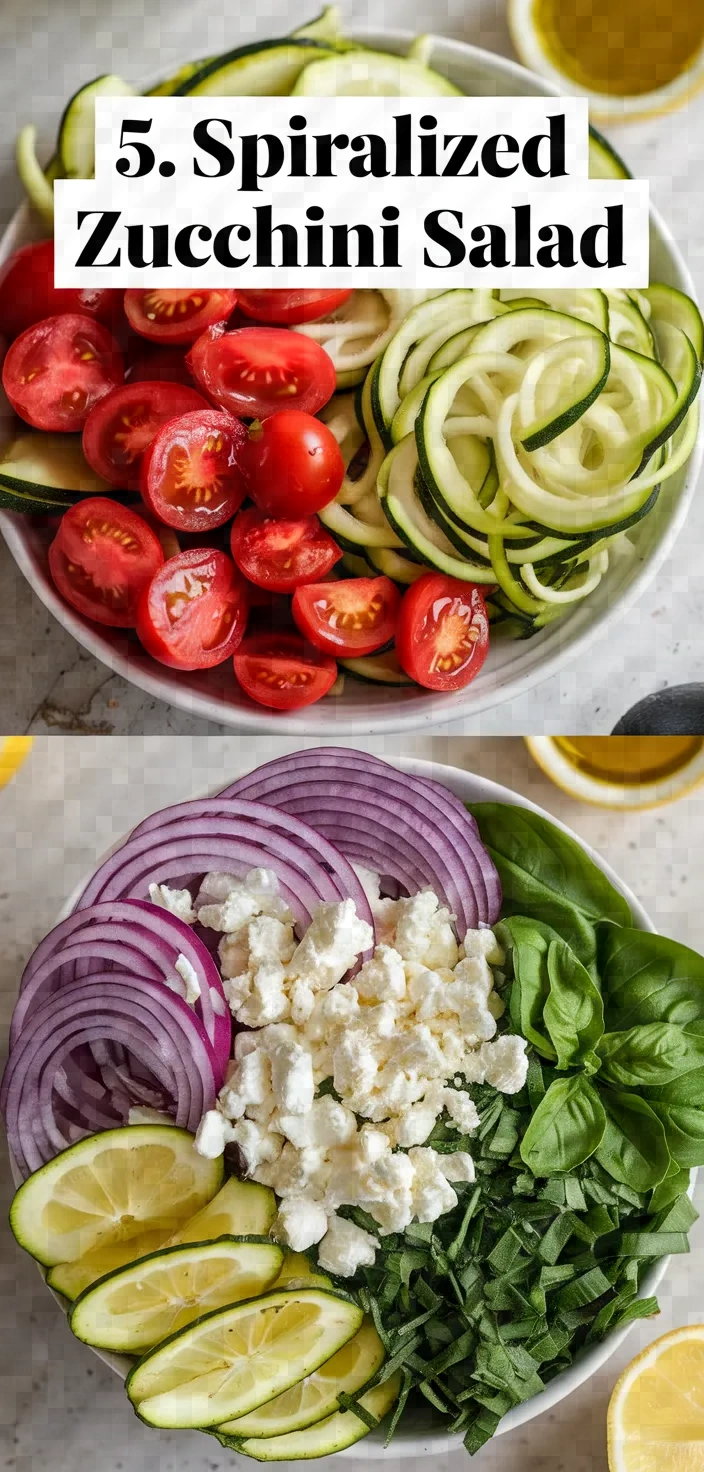 5. Spiralized Zucchini Salad