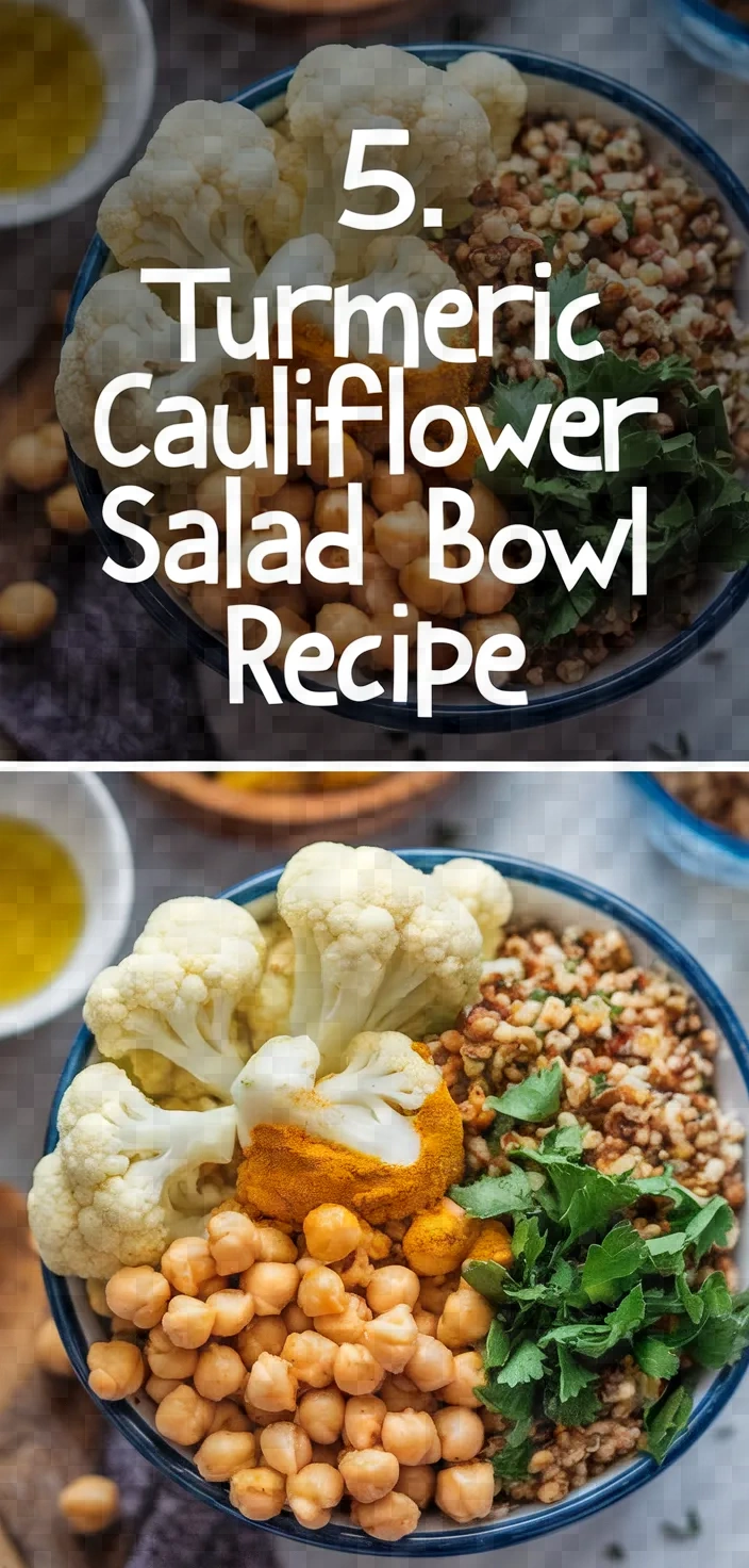 5. Turmeric Cauliflower Salad Bowl Recipe