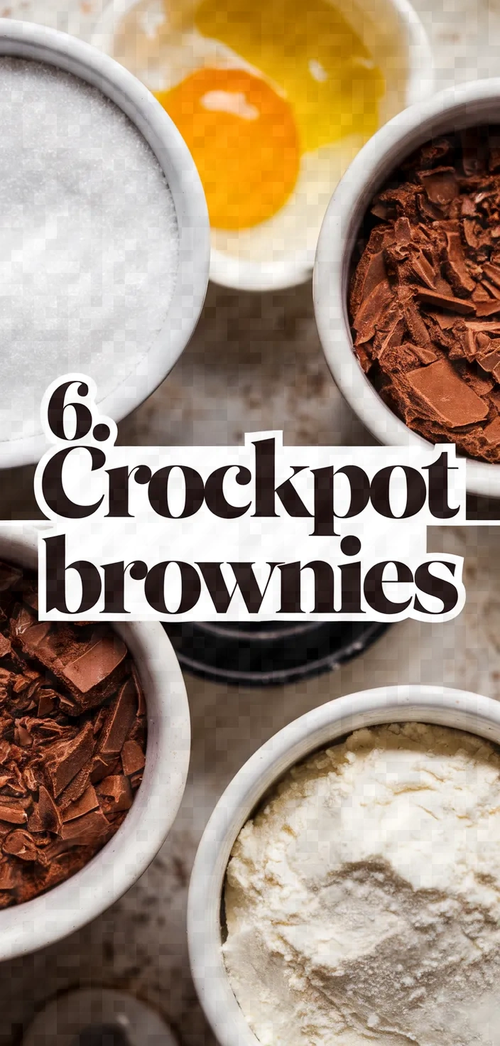 6. Crockpot Brownies