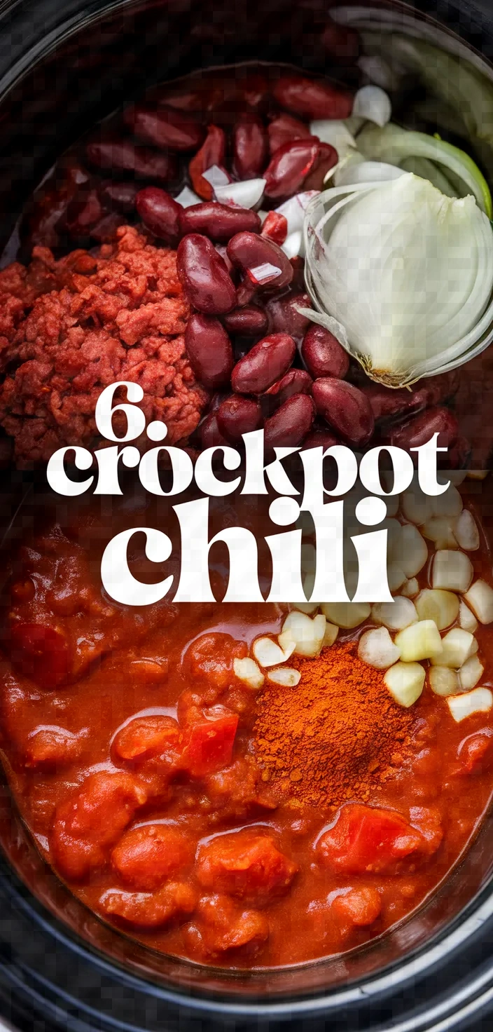 6. Crockpot Chili