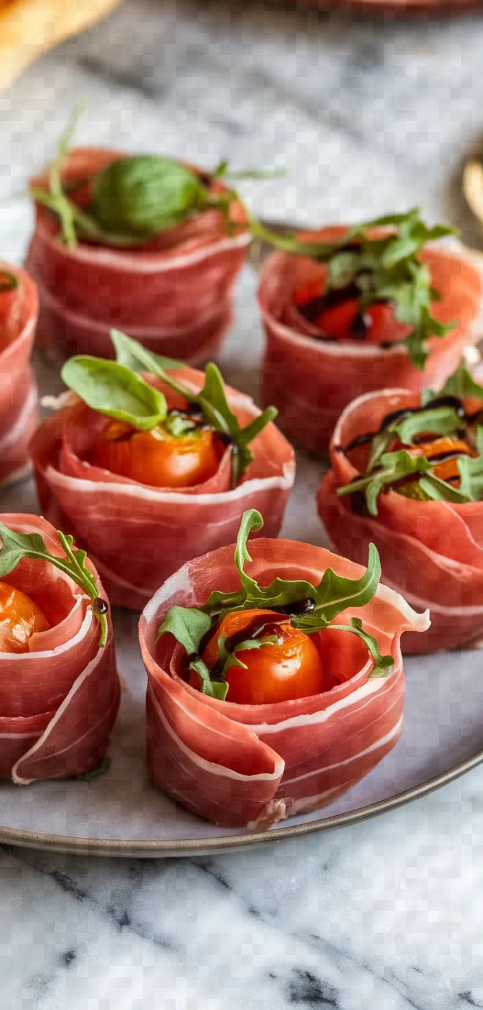 6. Easter Appetizers Prosciutto Rosettes