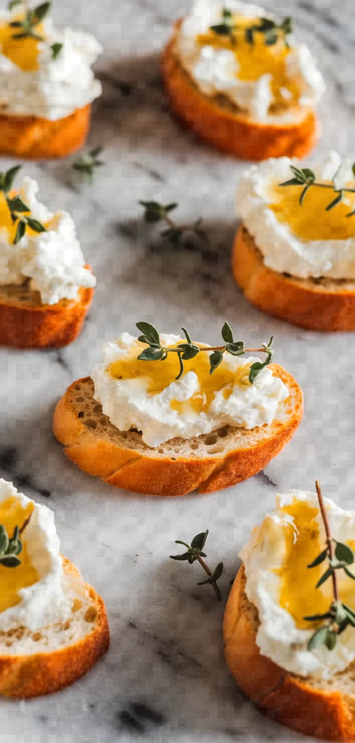 6. Honey Ricotta Crostini Appetizers