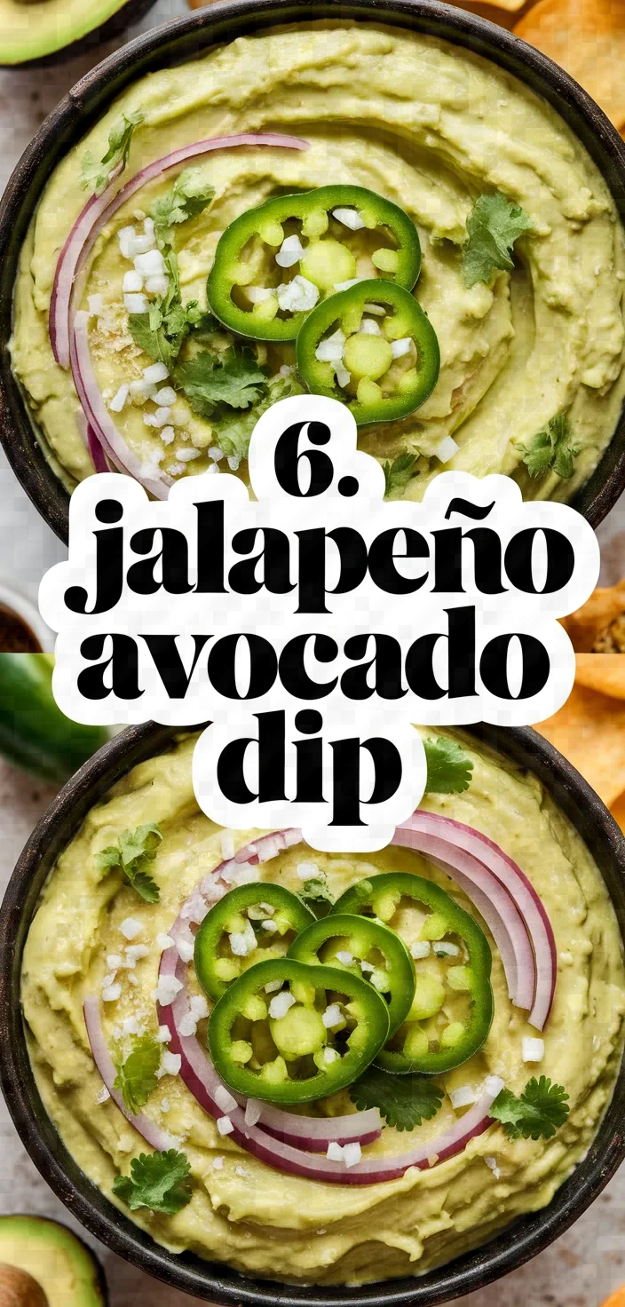 6. Jalapeño Avocado Dip