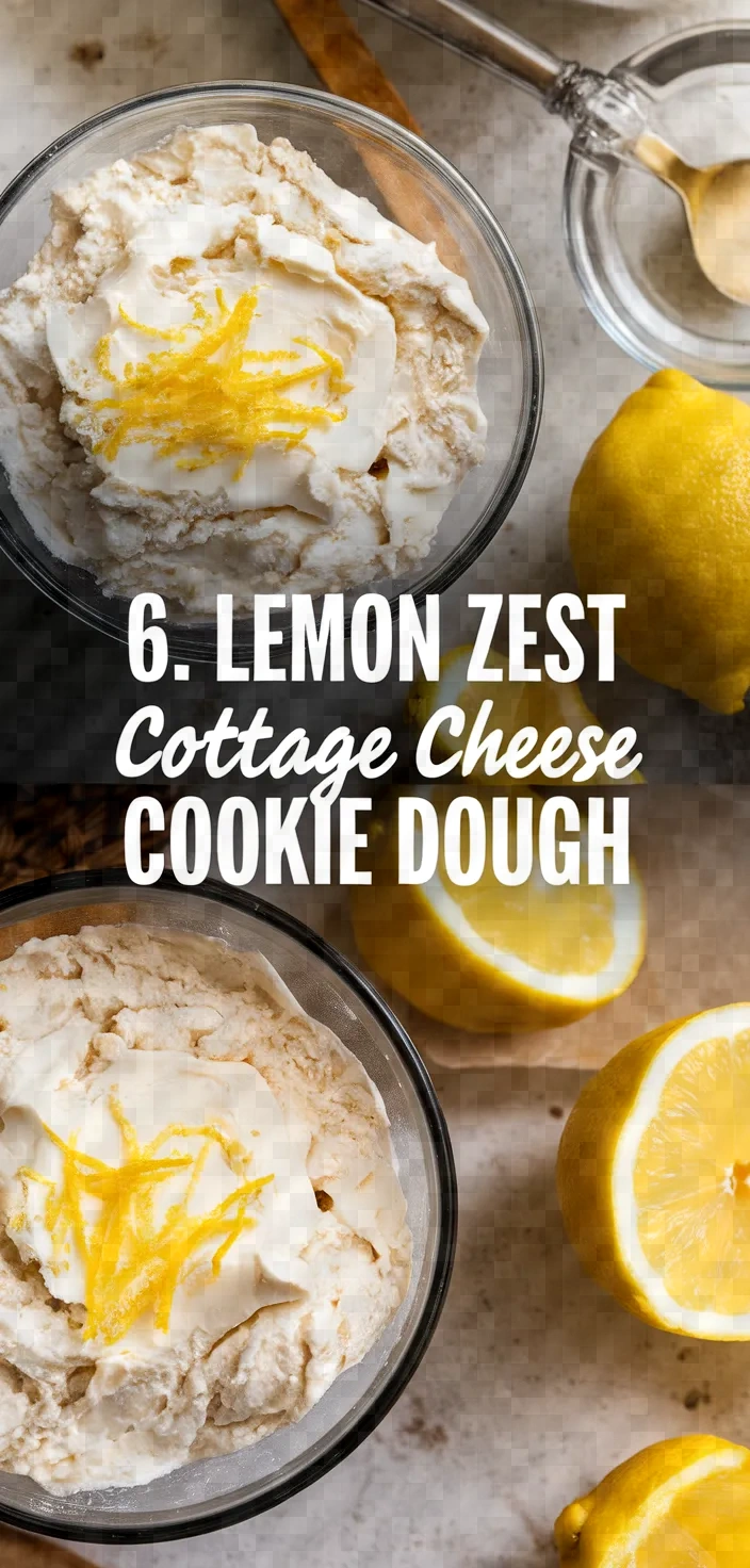 6. Lemon Zest Cottage Cheese Cookie Dough