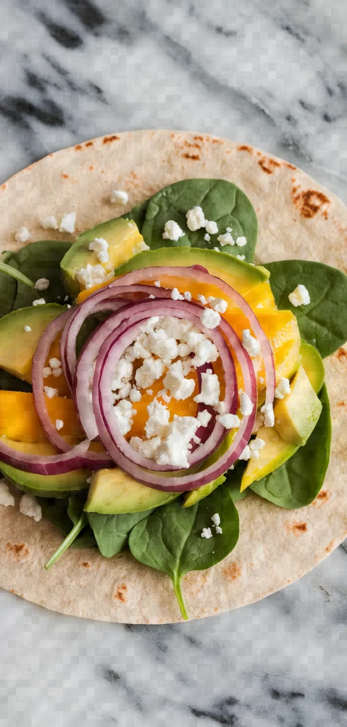 6. Mango Avocado Tortilla Wrap Recipe