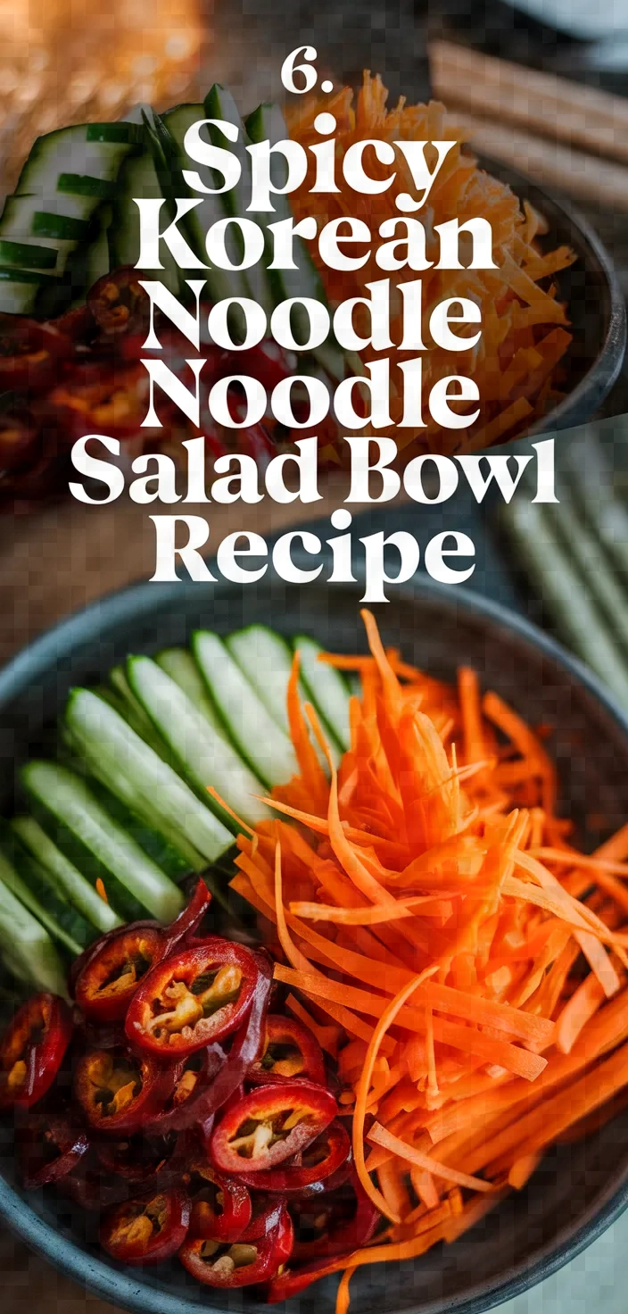 6. Spicy Korean Noodle Salad Bowl Recipe