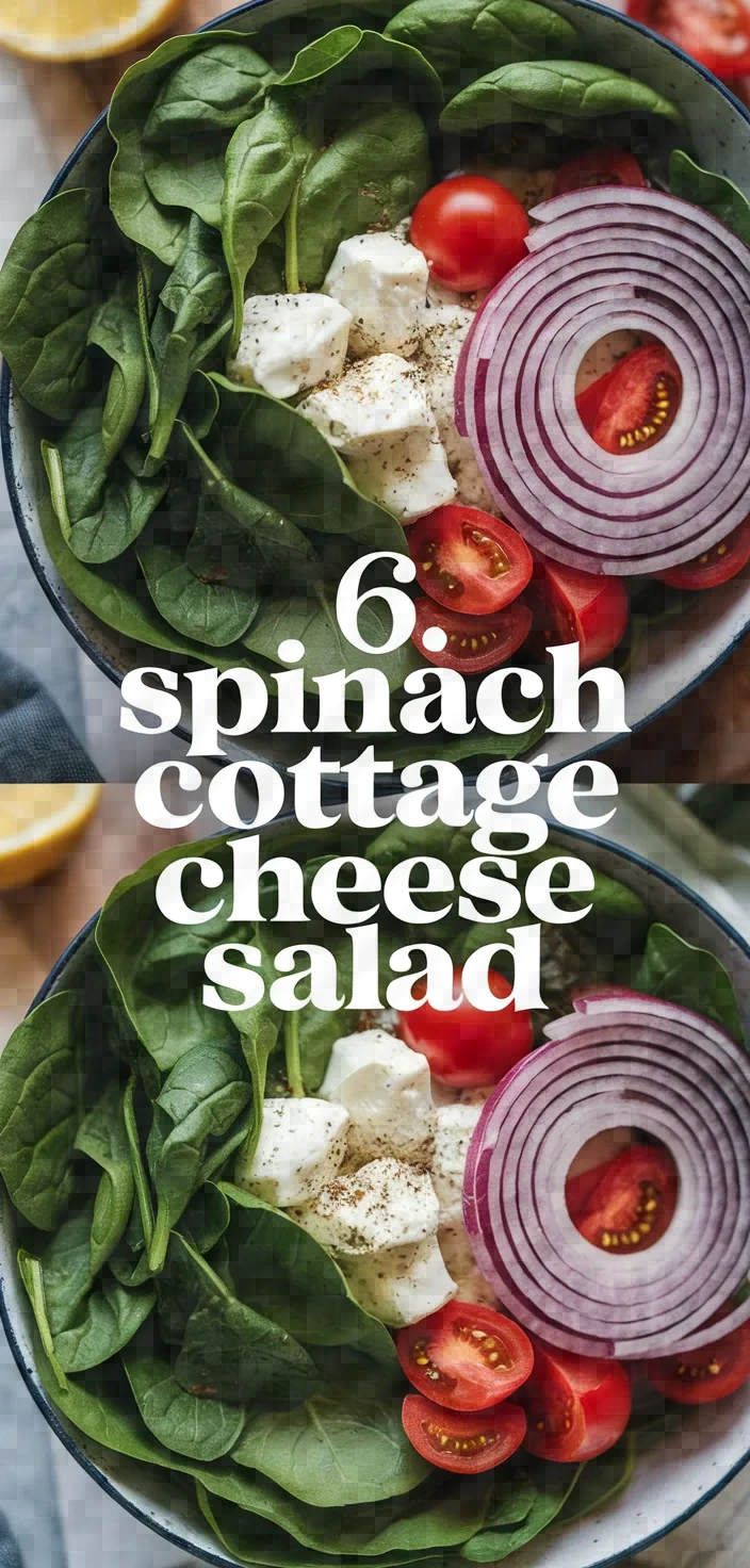 6. Spinach Cottage Cheese Salad