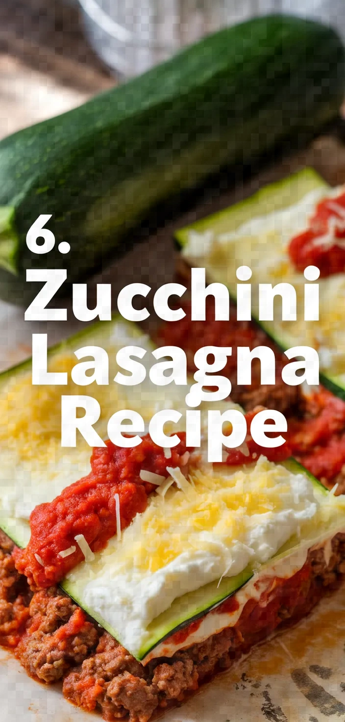 6. Zucchini Lasagna Recipe