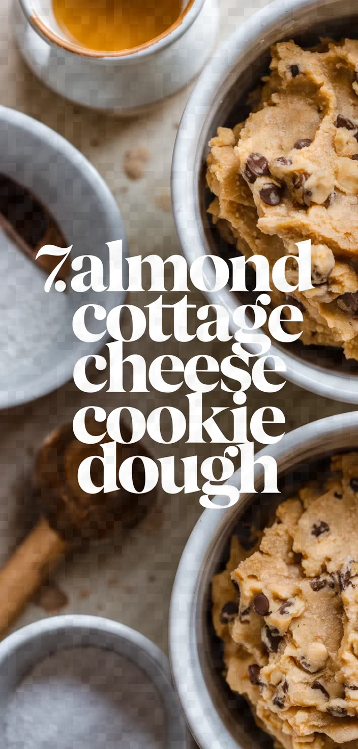 7. Almond Cottage Cheese Cookie Dough