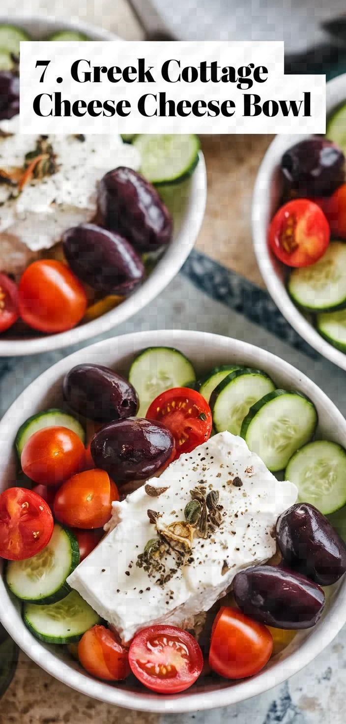 7. Greek Cottage Cheese Bowl