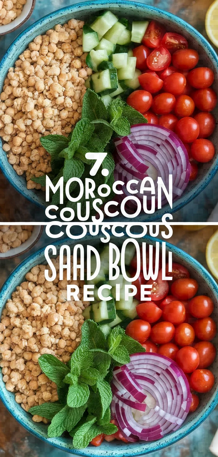 7. Moroccan Couscous Salad Bowl Recipe