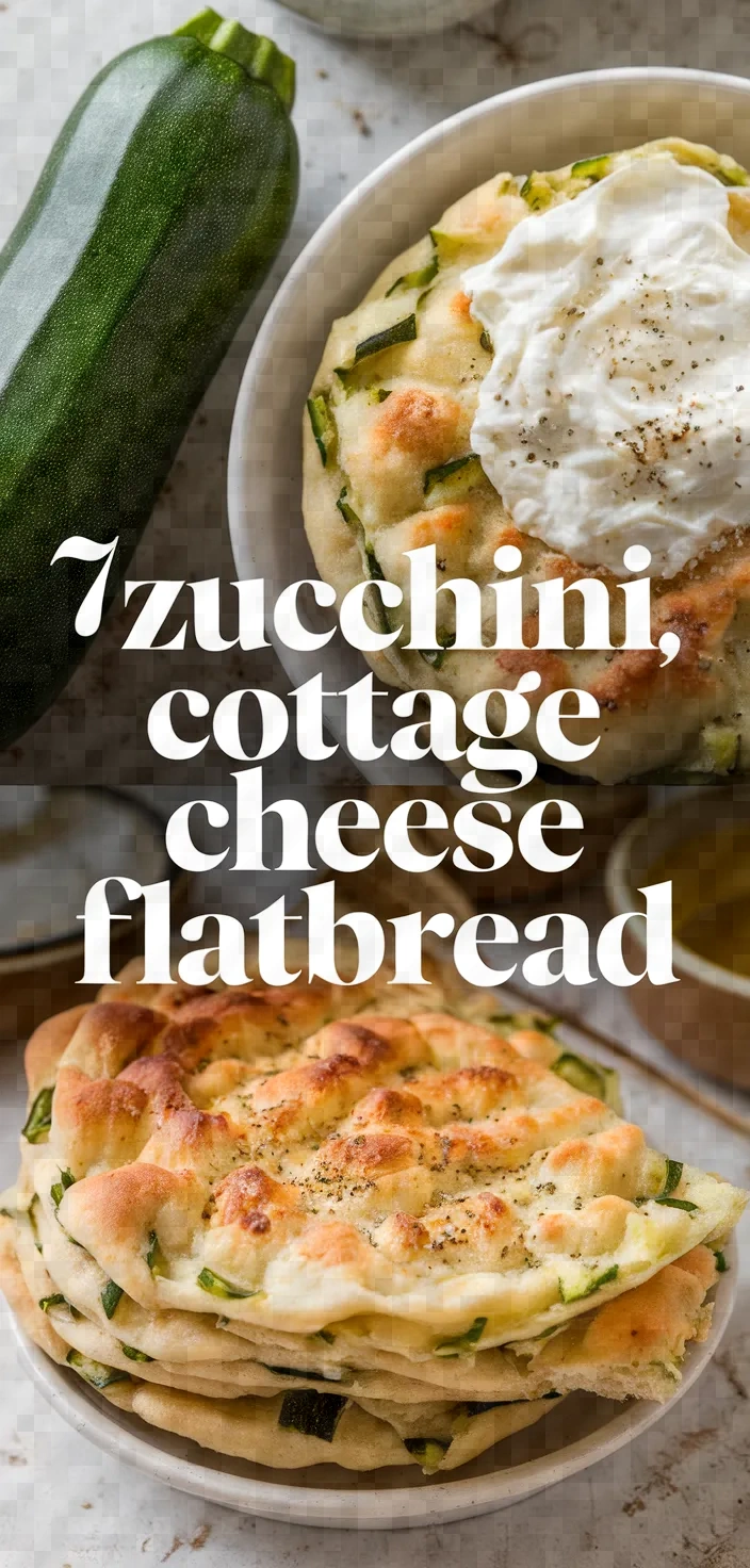 7. Zucchini Cottage Cheese Flatbread